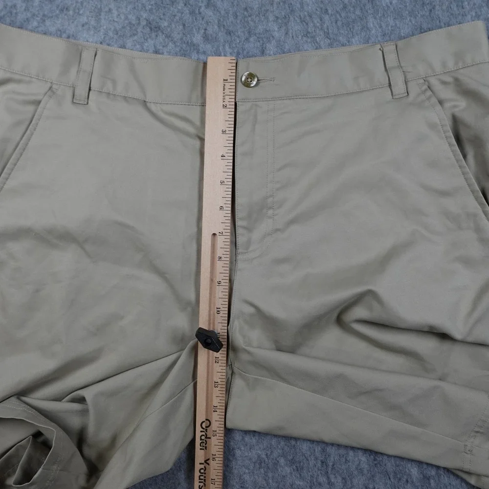 Fila‎ Shorts Mens 40 Khaki Tan Sport Golf Performance Flat Front 10